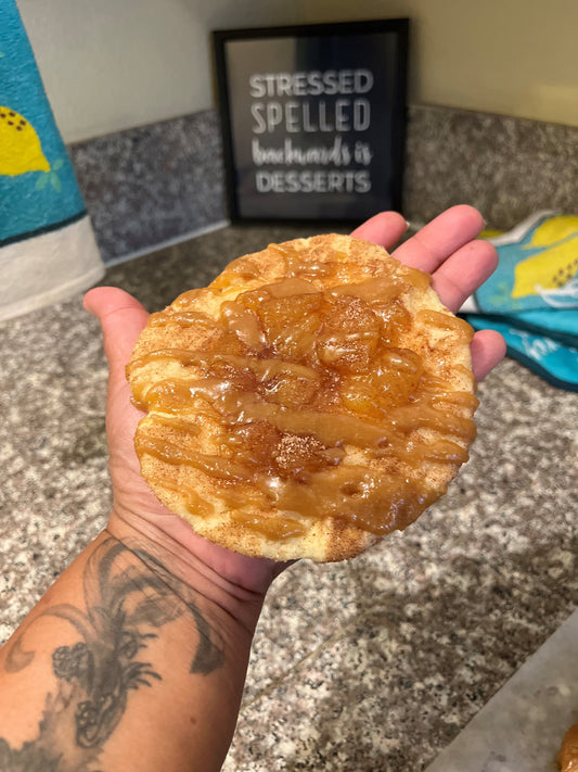 Caramel Apple Snickerdoodle Cookie